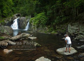 Image of photographer at Crystal Cascades, Cairns, North Queensland, Australia