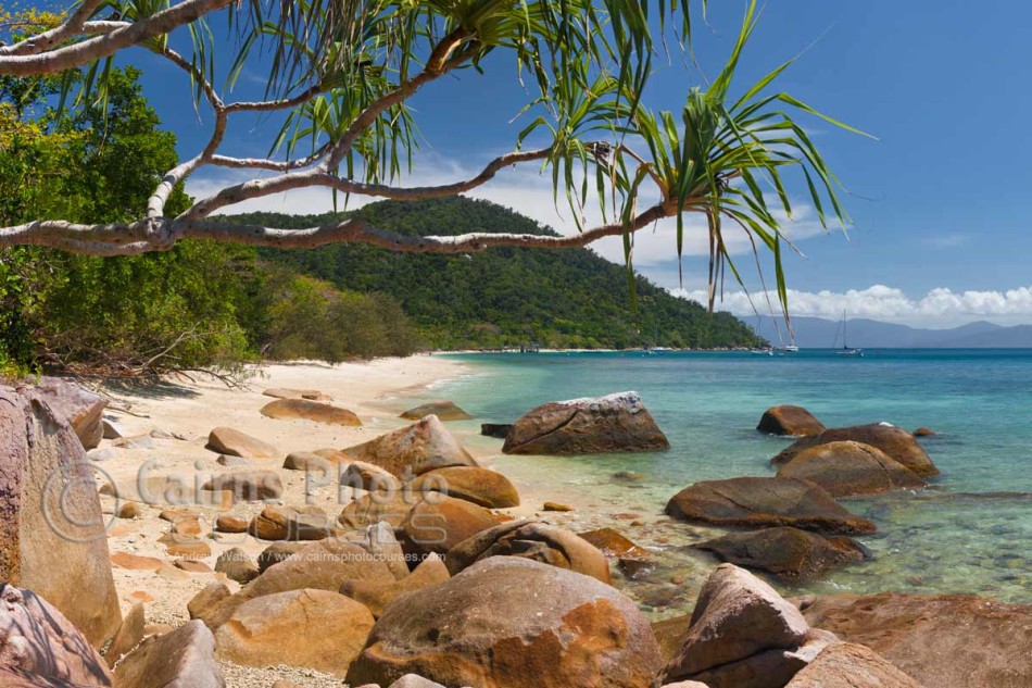Image of beach at Welcome Bay, Fitzroy Island, Cairns, North Queensland, Australia