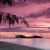 Image of Palm Cove beach and Double Island at dawn, Cairns, North Queensland, Australia