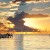 Image of sailboat and Palm Cove jetty at dawn, Cairns, North Queensland, Australia