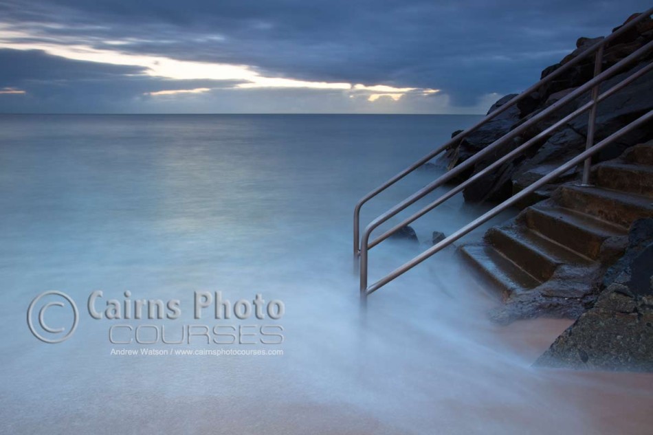 Image of sea steps at Machans Beach, Cairns, North Queensland, Australia