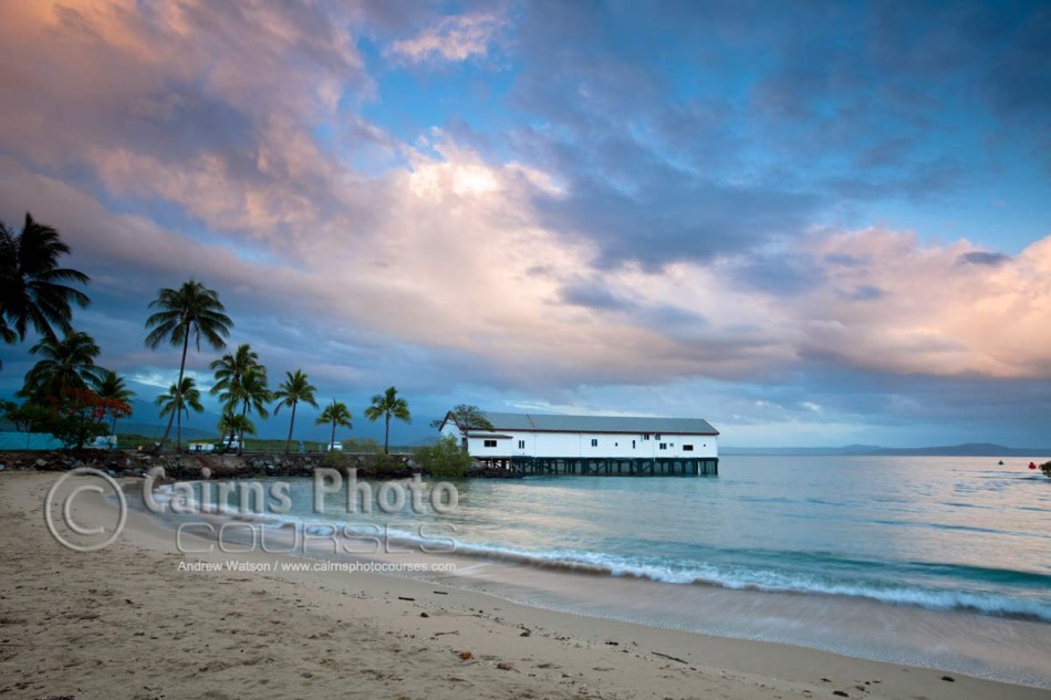 Image of Sugar Wharf at twilight, Port Douglas, North Queensland, Australia