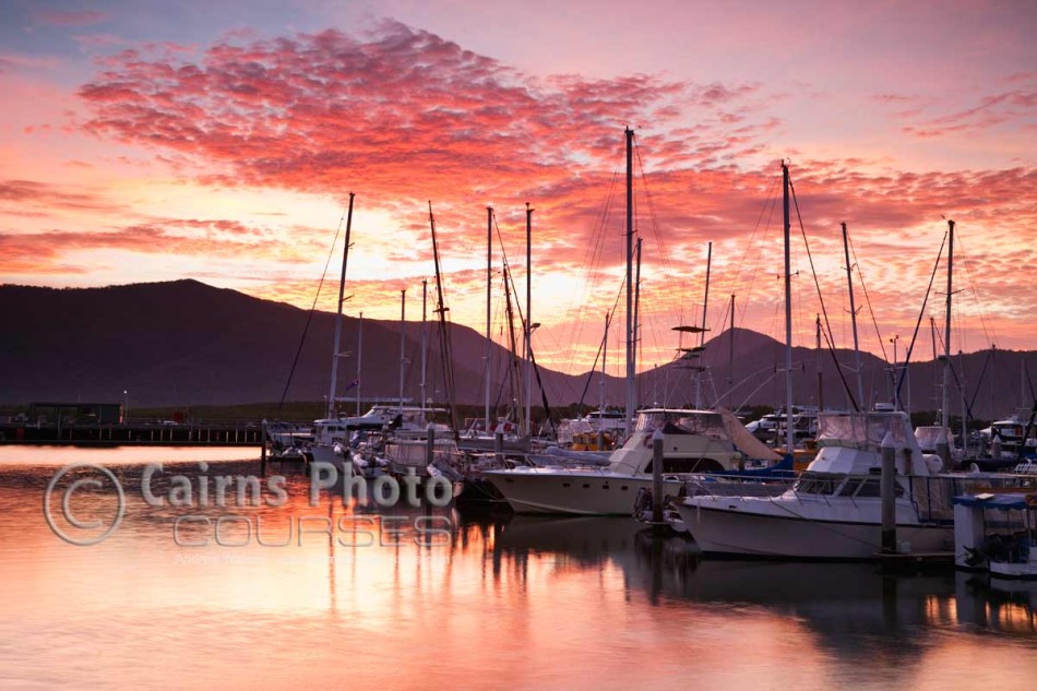 Image of Marlina Marina at dawn, Cairns, North Queensland, Australia