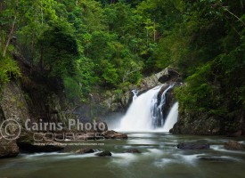 Image of waterfall at Crystal Cascades, Cairns, North Queensland, Australia