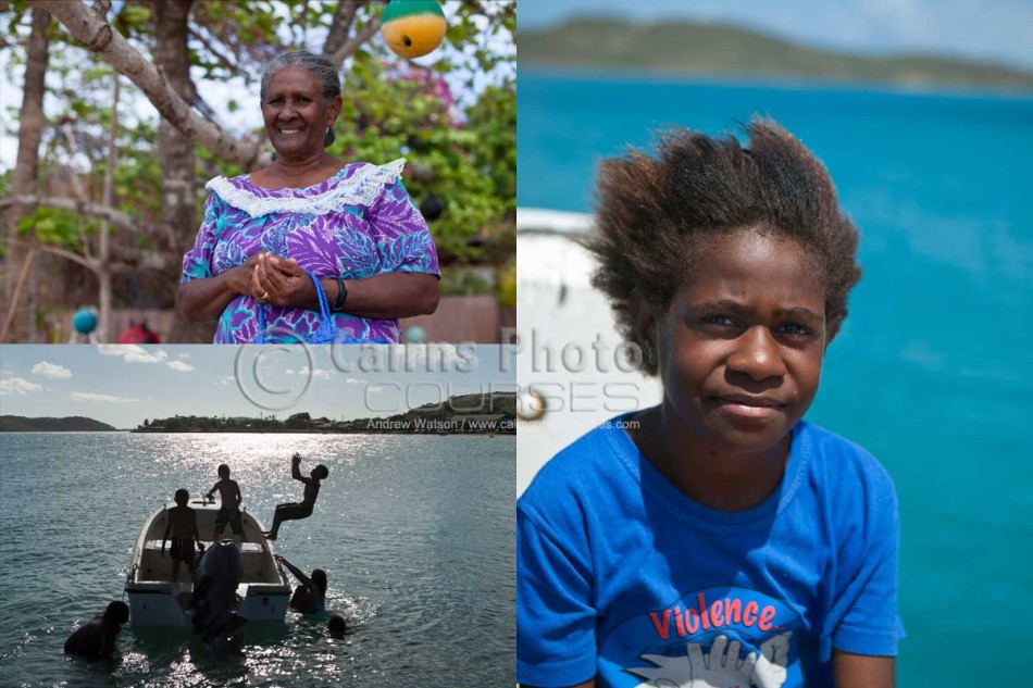 Images of people and lifestyle of the Torres Strait Islands, North Queensland, Australia